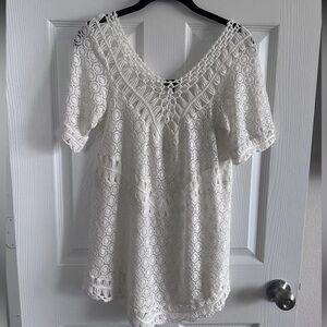 NEW Summer swimwear cover-up size small/medium Cream